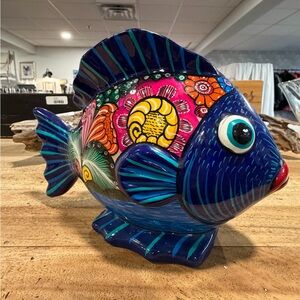 Colorful Ceramic Fish Decor